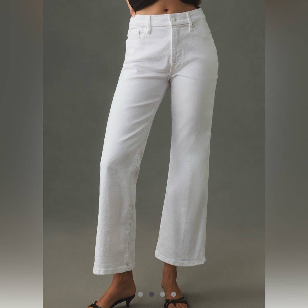 Good American White Mid-Rise Jeans